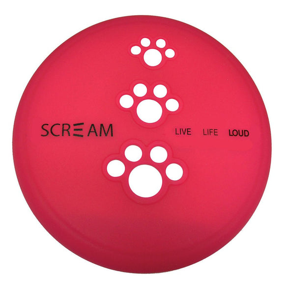Scream SILICONE PET FLYER Pink - Large 23cm