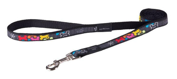 Rogz Fancy Dress Lead Multi Bone Lge