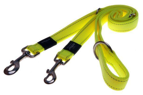 Rogz Multi-Lead Dayglow Yellow Med