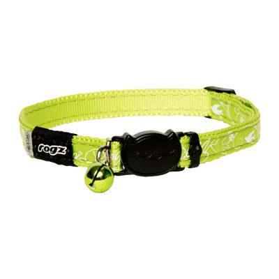 Silkycat Safeloc Collar Lime Filig 11mm