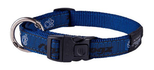 Rogz Fancy Dress Collar Navy Paws Lge