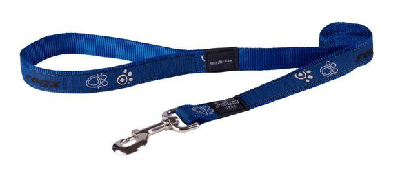 Rogz Fancy Dress Lead Navy Paws XL