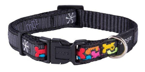 Rogz Fancy Dress Collar Multi Bone SML