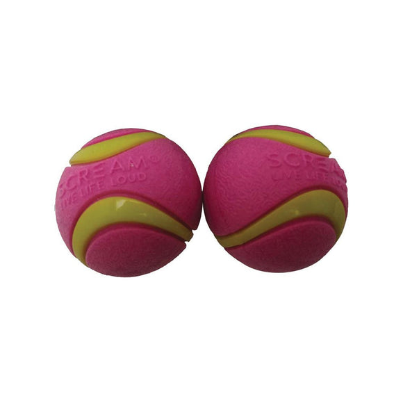 Scream ELITE BALL  Green & Pink 2pk - Small 5cm