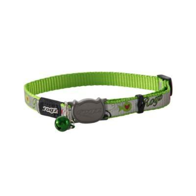 Reflectocat Safeloc Collar Lime Fish 8mm