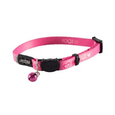 Kiddycat Safeloc Collar Pink Hearts 8mm