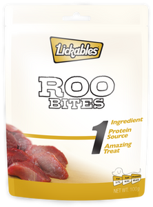 LICKABLES 1 ROO BITES 100G