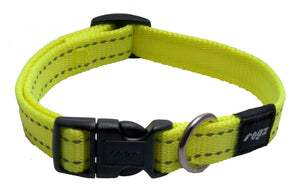 Rogz Classic Collar Dayglow Yellow Med