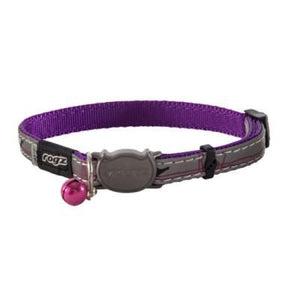 Nightcat Safeloc Collar Purple Budg 11mm