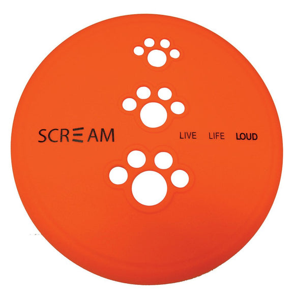 Scream SILICONE PET FLYER Orange - Large 23cm