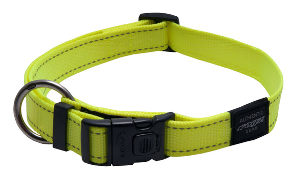 Rogz Classic Collar Dayglow Yellow XL