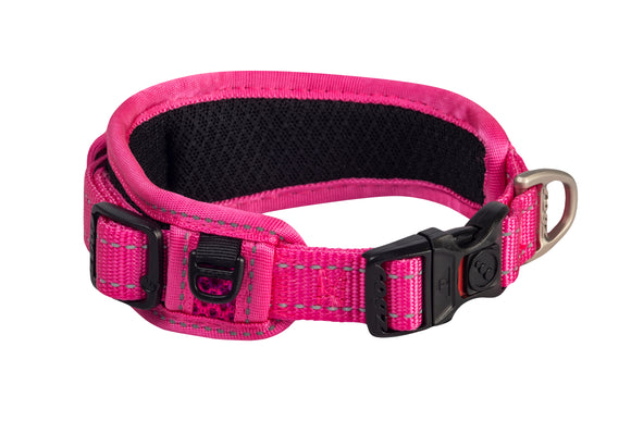 Rogz Classic Collar Padded Pink Med /Large