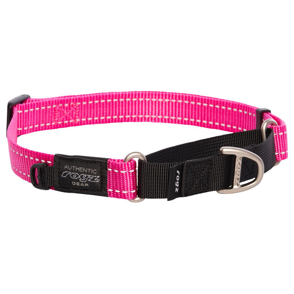 Rogz Control Collar Web Pink Lge