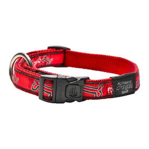 Rogz Fancy Dress Collar Red Bones Med