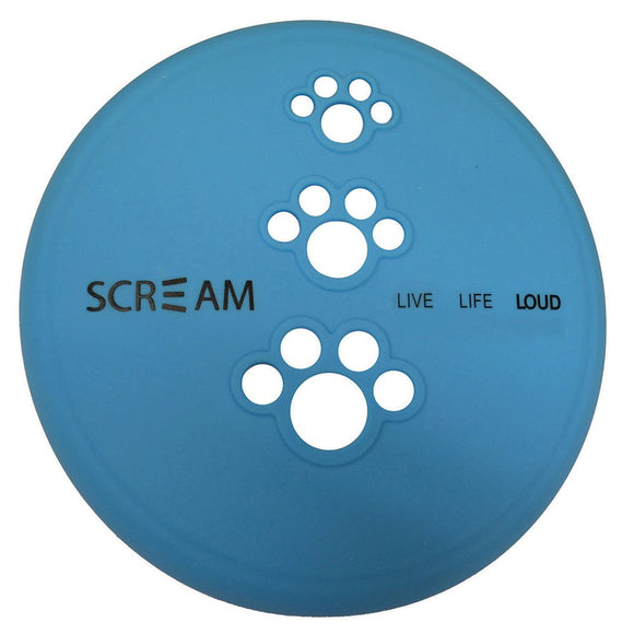 Scream SILICONE PET FLYER Blue - Small 18cm