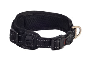 Rogz Classic Collar Padded Black Med /Large