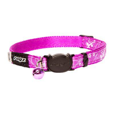 Silkycat Safeloc Collar Purp Filig 11mm