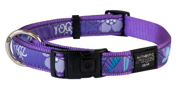 Rogz Fancy Dress Collar Purple Forest XL