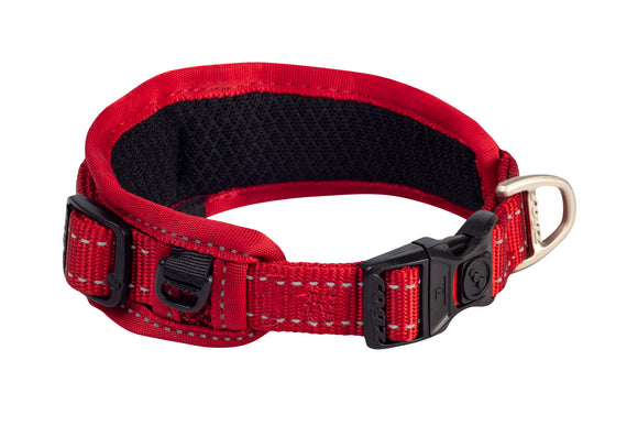 Rogz Classic Collar Padded Red Med /Large